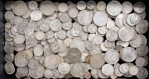 Estate-Fresh 90% US Silver Coin Group: $100 FV