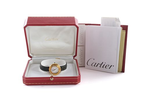 Ladies Must De Cartier Trinity Vermeil Watch