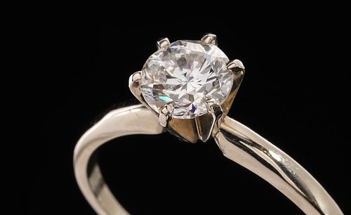 Ladies 14K Diamond Solitaire Engagement Ring