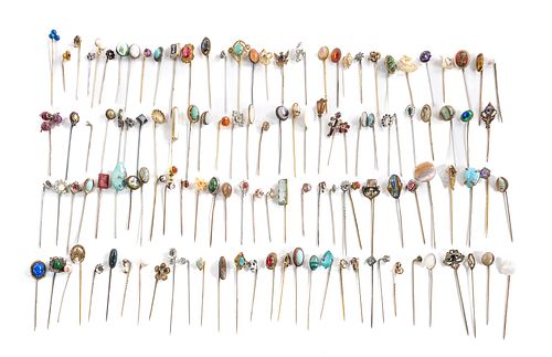 Over 120 Antique and Vintage Stick Pins