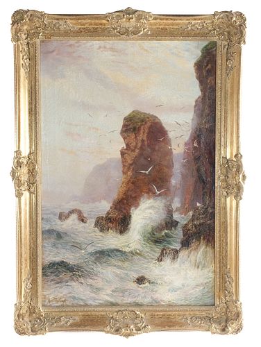Alexander Mortimer Oil on Canvas Seascape