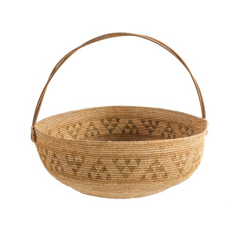 Native American woven grass basket