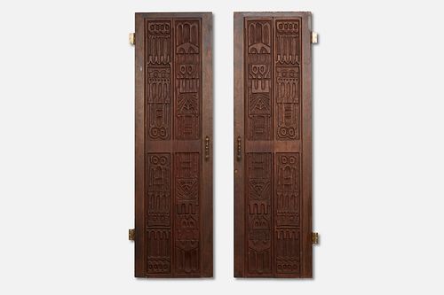 Evelyn Ackerman, Interior Doors with Carved Panels (2)