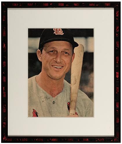 Stan Musial Signed Portrait Photograph.
