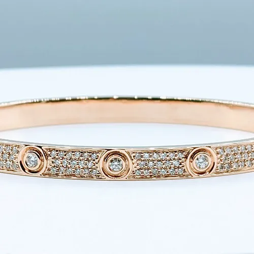 Cartier Love Bracelet Inspired Diamond Bracelet