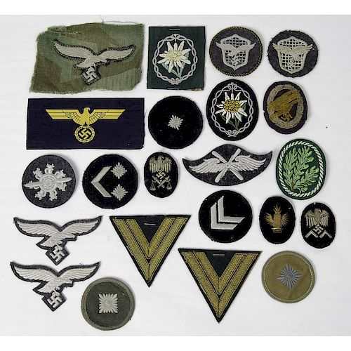 Lot of Nazi Navy, Air Force and Army Insignia