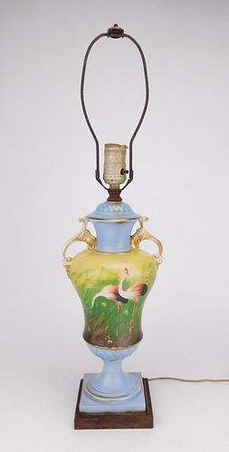 Porcelain urn style table lamp