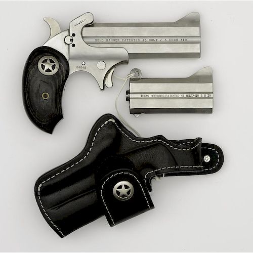 *Bond Arms Ranger II with Extra Barrel and Leather Holster
