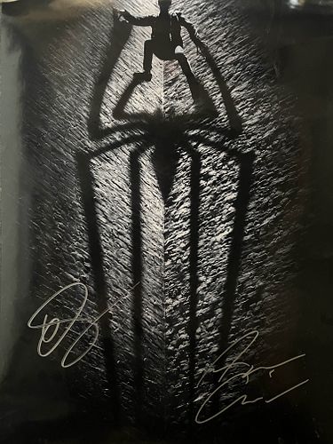 Amazing Spider-Man cast signed mini poster