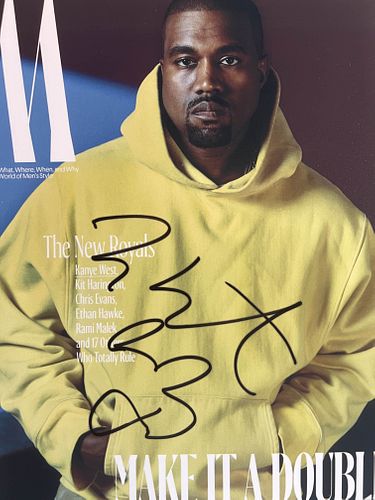 Kanye West signed photo
