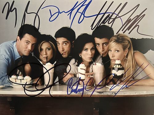 Friends cast signed photo