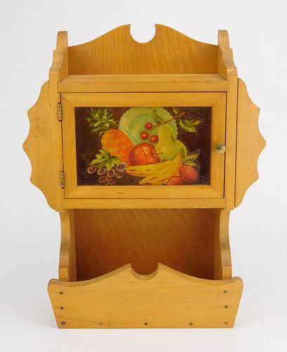 Small wooden hanging cabinet- Jay Tinker, Alliance OH