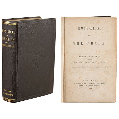 Herman Melville: First Edition of Moby-Dick
