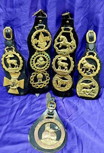 Brass Bridle Fobs and Straps