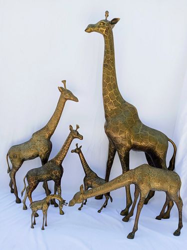 Brass Giraffes
