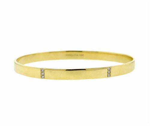 Ippolita Senso 18K Gold Diamond Bangle Bracelet