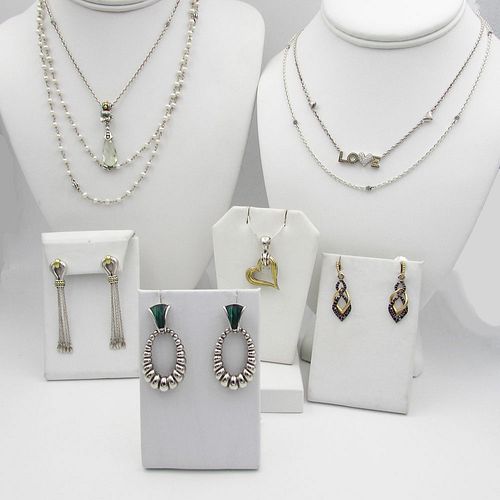 Eight Pieces of Lagos 18k and and Sterling Jewelry