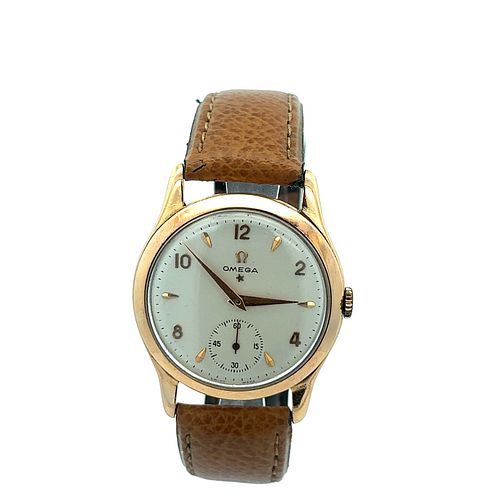 Omega Automatic 18k Gold Star Wrist Watch