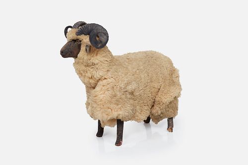 Decorative, Life-Sized Sheep Sculpture