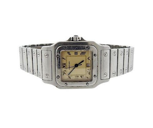 Cartier Santos Stainless Steel Watch