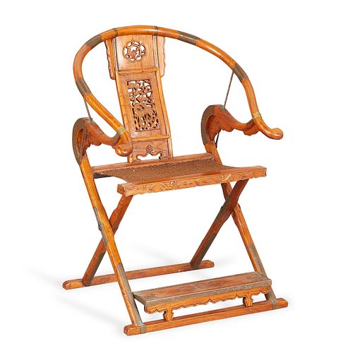 Antique Guangxu Chinese Folding Chair