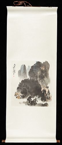 Zheng Shanxi Village Scroll Painting