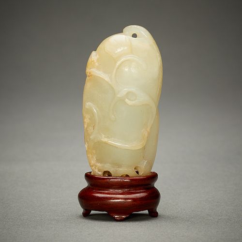 18th-19th c. Chinese Jade Carving of Bean Pod