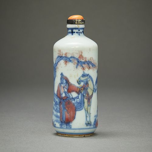 19th c. Chinese Porcelain Snuff Bottle