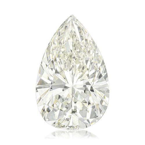 9.02-Carat Pear Shape Diamond, GIA Certified K/SI2