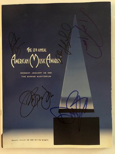 Bon Jovi signed American Music Awards attendee program