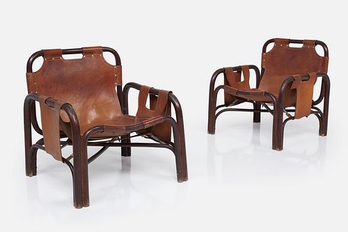 Tito Agnoli,  'Safari' Lounge Chairs (2)