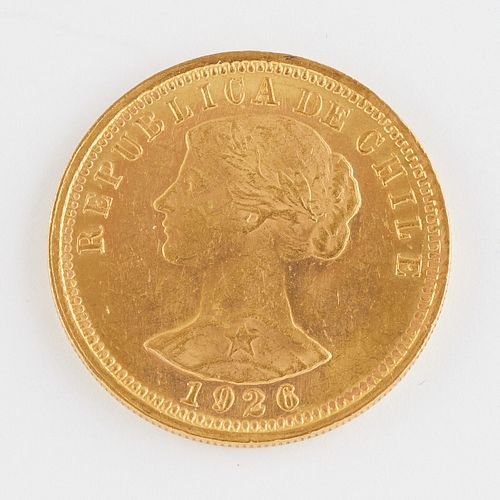 Chile 100 Pesos 1926 Gold Coin