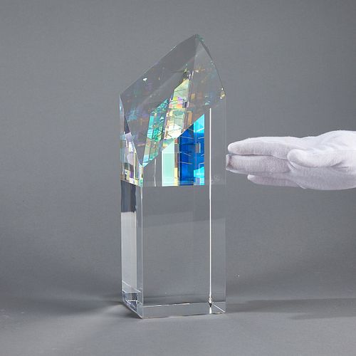 Toland Sand "Dichroic Revelation" Glass Sculpture