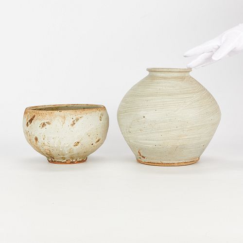2 Studio Ceramic Vessels - Wayne Branum