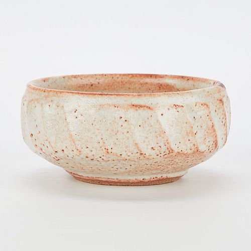 Warren MacKenzie Faceted Ceramic Bowl - Marked