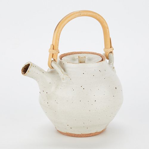 Warren MacKenzie Oatmeal Glaze Teapot - Marked