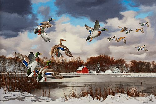 David Maass "Season's End: Mallards" Painting