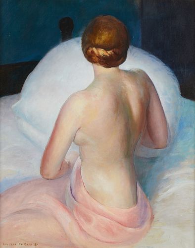Guy Pene Du Bois "Blonde Nude" Painting