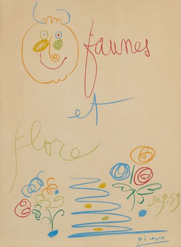 After Picasso "Faunes et Flores" Lithograph