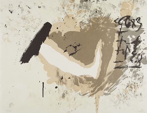 Antoni Tapies "Untitled XI" Lithograph 1970