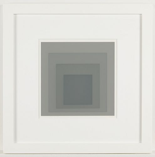 Josef Albers "Gray Instrumentation I f" Print 1974