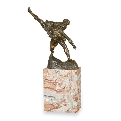 Jef Lambeaux "The Wrestlers" Bronze Statue