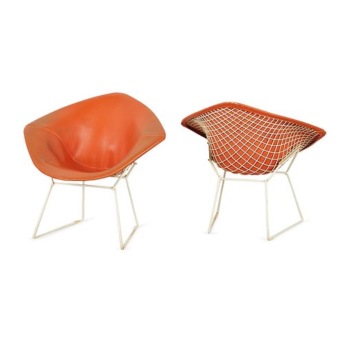 Pair Vintage Bertoia for Knoll Diamond Chairs