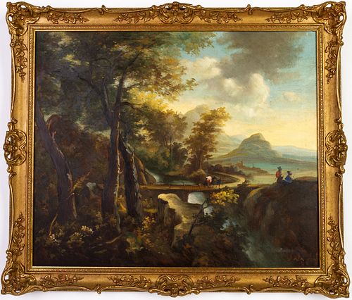 Large Scenic Landscape Oil Painting 