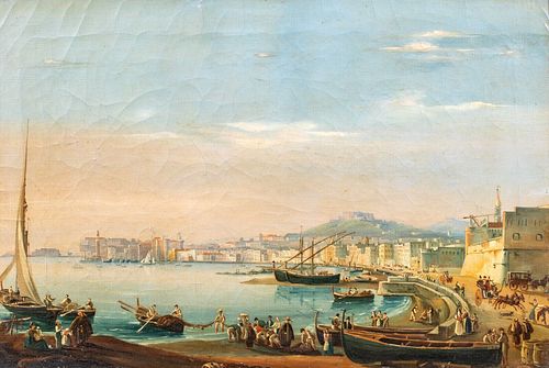 THE BAY OF NAPLES OIL PAINTING 