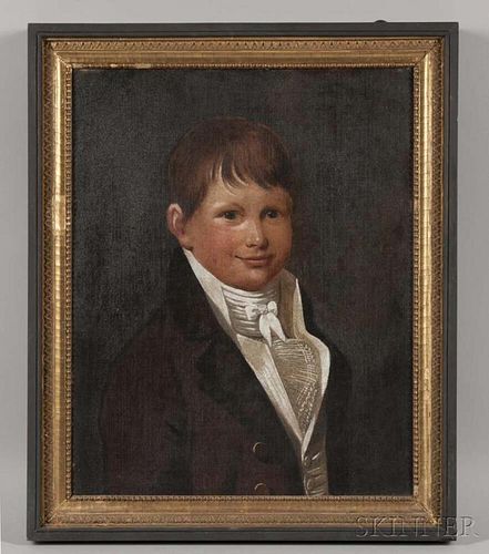 Attributed to Charles Delin (Holland, 1756-1818)      Portrait of a Young Man