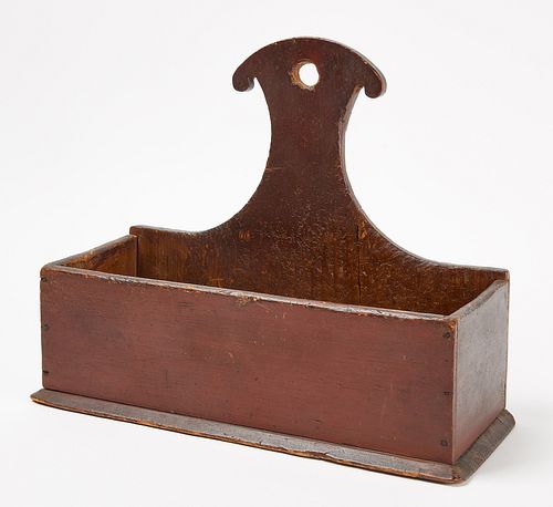 Early Red Wall Candle Box