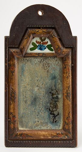 Small Cased Courting Mirror