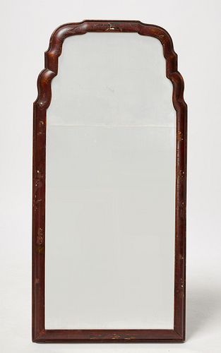 Large Queen Anne Japanned Mirror