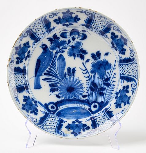 Delft Charger with Bird